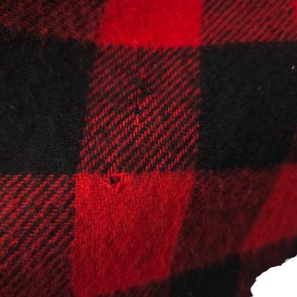 Towncraft Buffalo Plaid Shacket READ Shirt Jacket Mens L Vintage 80s Wool Blend - Picture 4 of 16